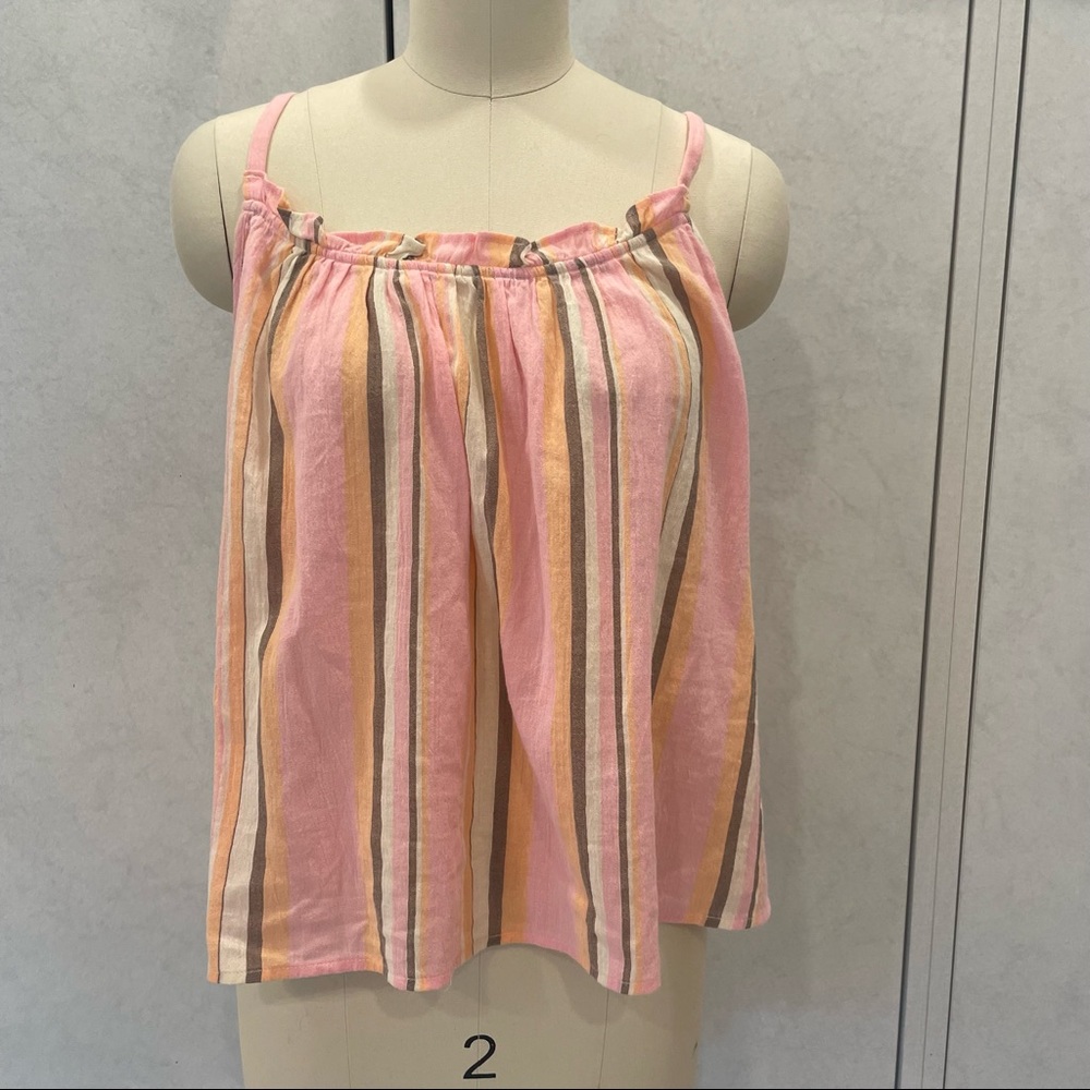 Xirena Pink Orange Striped Camisole Size Small